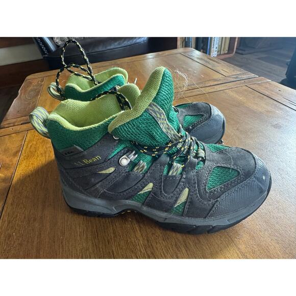L.L. Bean Other - L.L. Bean Kids Hiking Boots Size 3 Green Black TEK 2.5 Waterproof